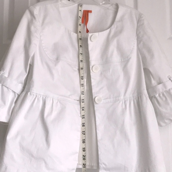 BCBGENERATION Puff Sleeve Top Jacket Lined Cotton - Picture 5 of 12